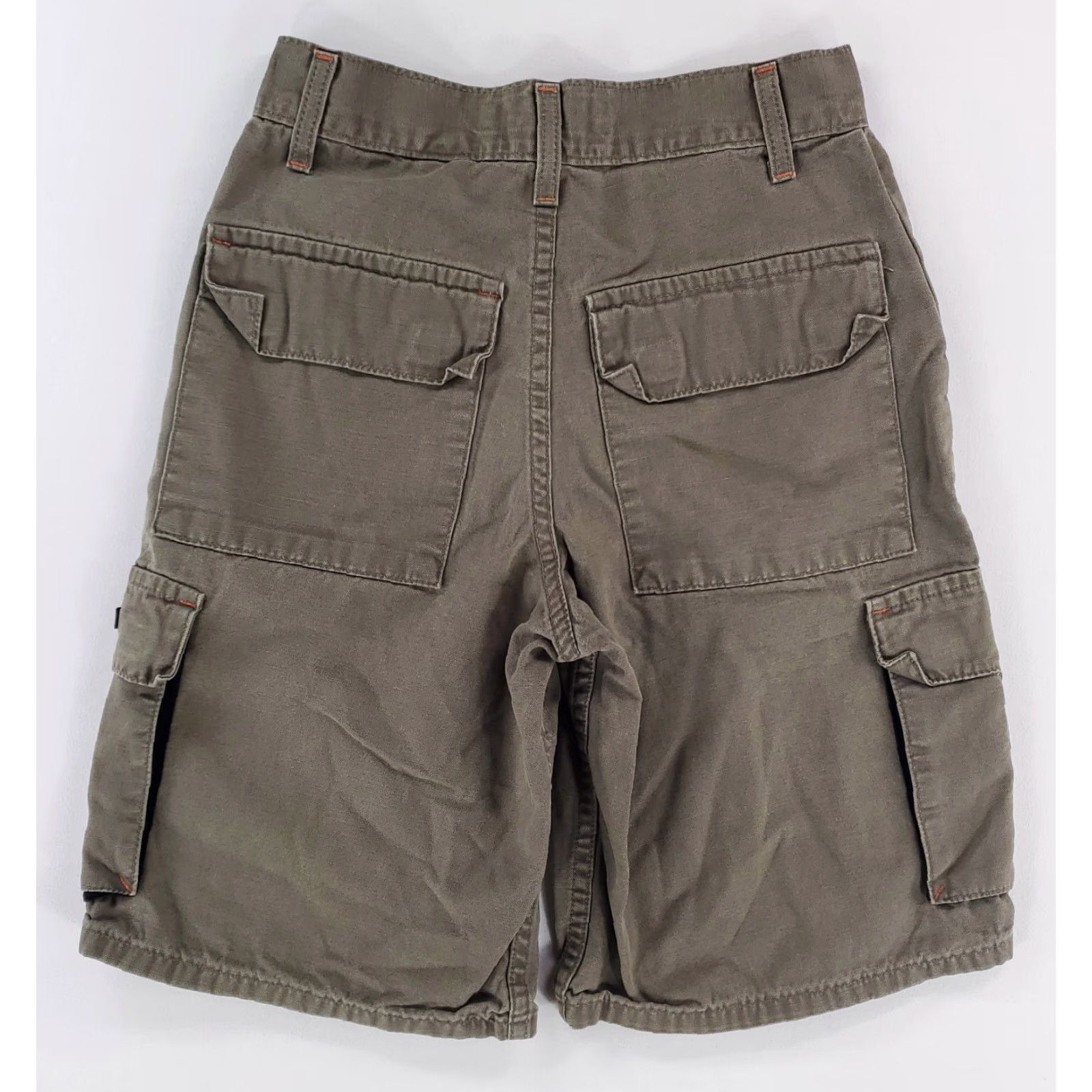 Levi's VINTAGE Levi's Cargo Shorts Green Mens S 26 x 10 Y2K Silvertab Short Size US 26 / EU 42 - 6 Thumbnail