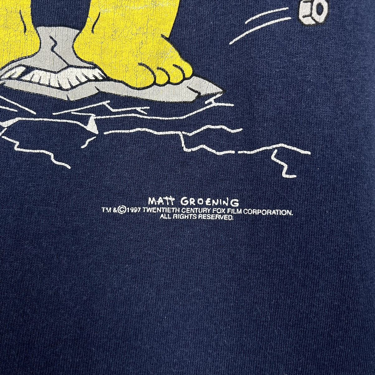 Cartoon Network Vintage Simpsons Homer cartoon humor tee 1997 Size US XL / EU 56 / 4 - 13 Thumbnail