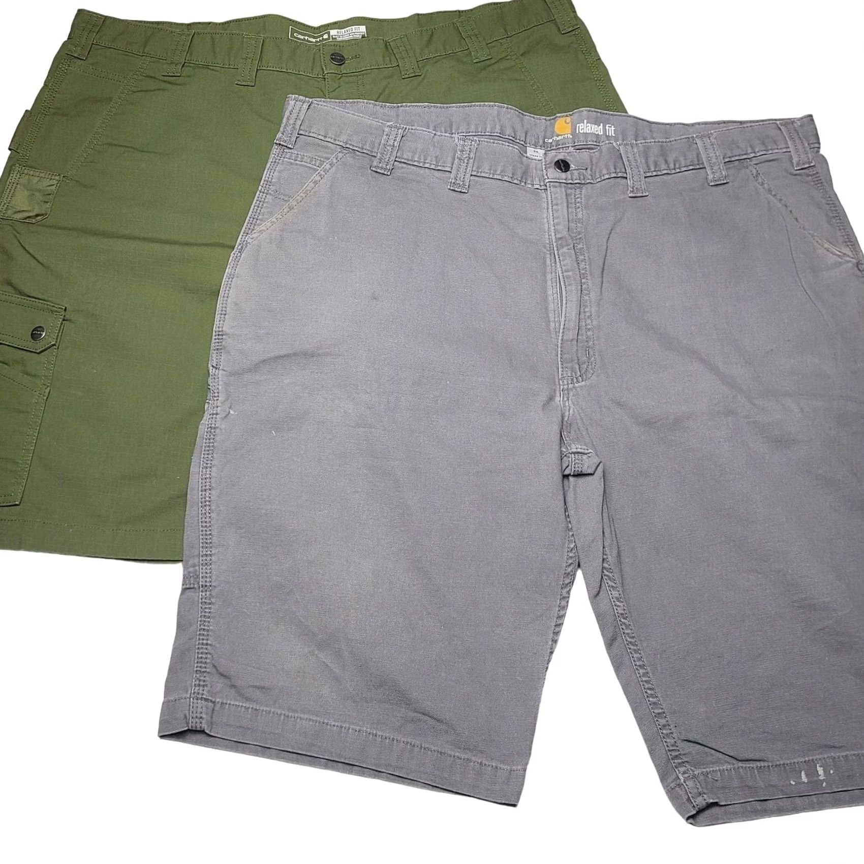 Carhartt Carhartt Shorts Men's Size 44 Lot Of 2 Rugged Relaxed Fit Green /Utility Grey Size US 44 / EU 60 - 2 Thumbnail