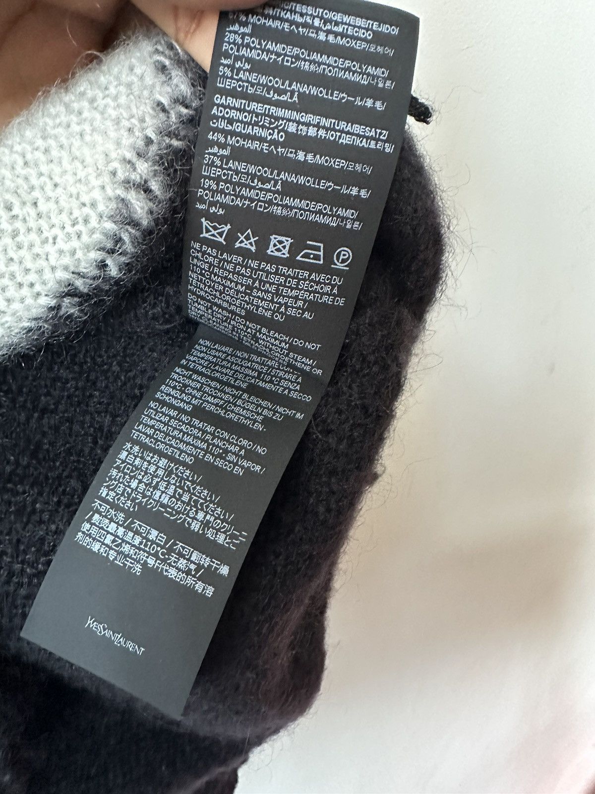Playboy Saint Laurent Playboy Mohair Logo Oversize Sweater Size US XL / EU 56 / 4 - 5 Thumbnail