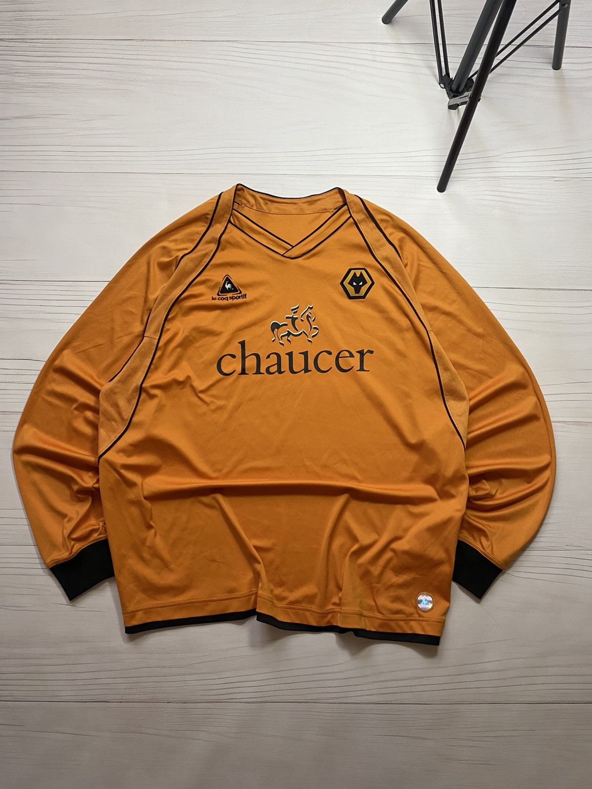 Le Coq Sportif Vintage Wolverhampton Wanderers 2006/07 home longsleeve Size US XXL / EU 58 / 5 - 1 Thumbnail