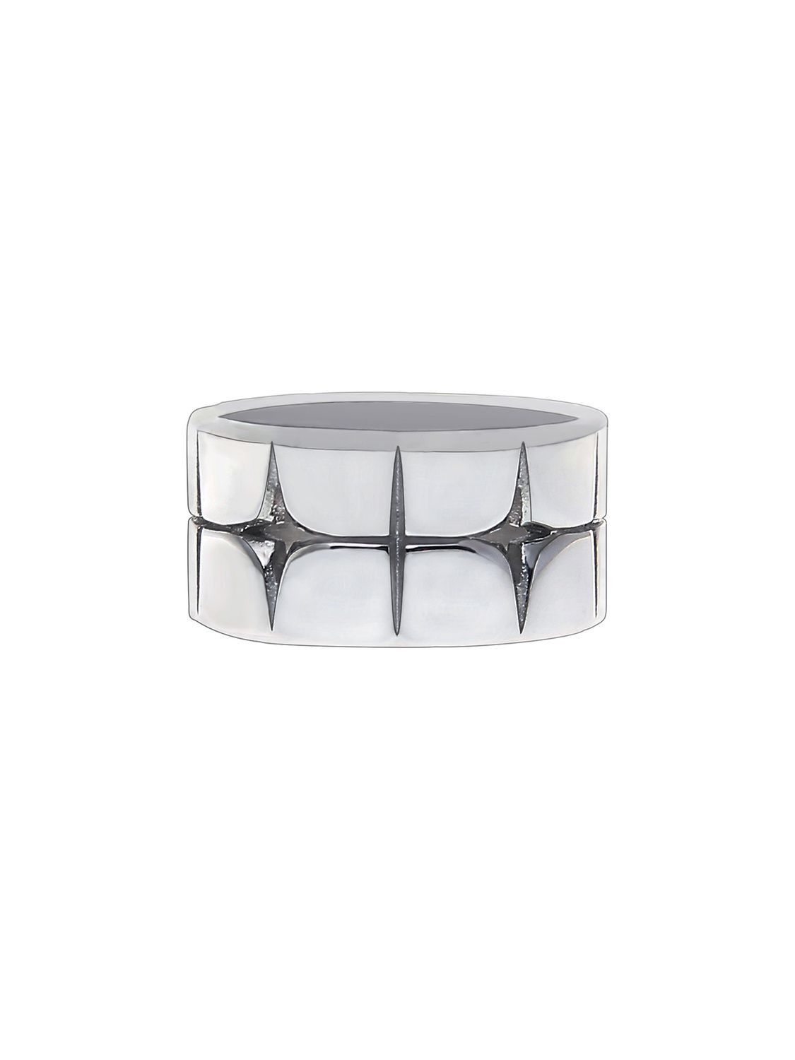 Jewelry Star Hip-hop Jewelry Rings Open Size Chrome Ring (Size 7-13) Size ONE SIZE - 5 Thumbnail
