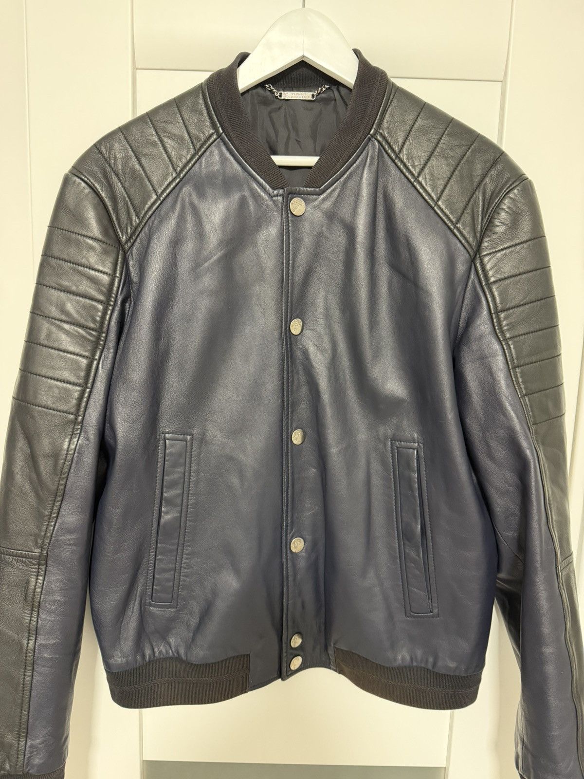 Versace Versace Biker Bomber Leather Jacket Gianni Versace Size US L / EU 52-54 / 3 - 3 Thumbnail