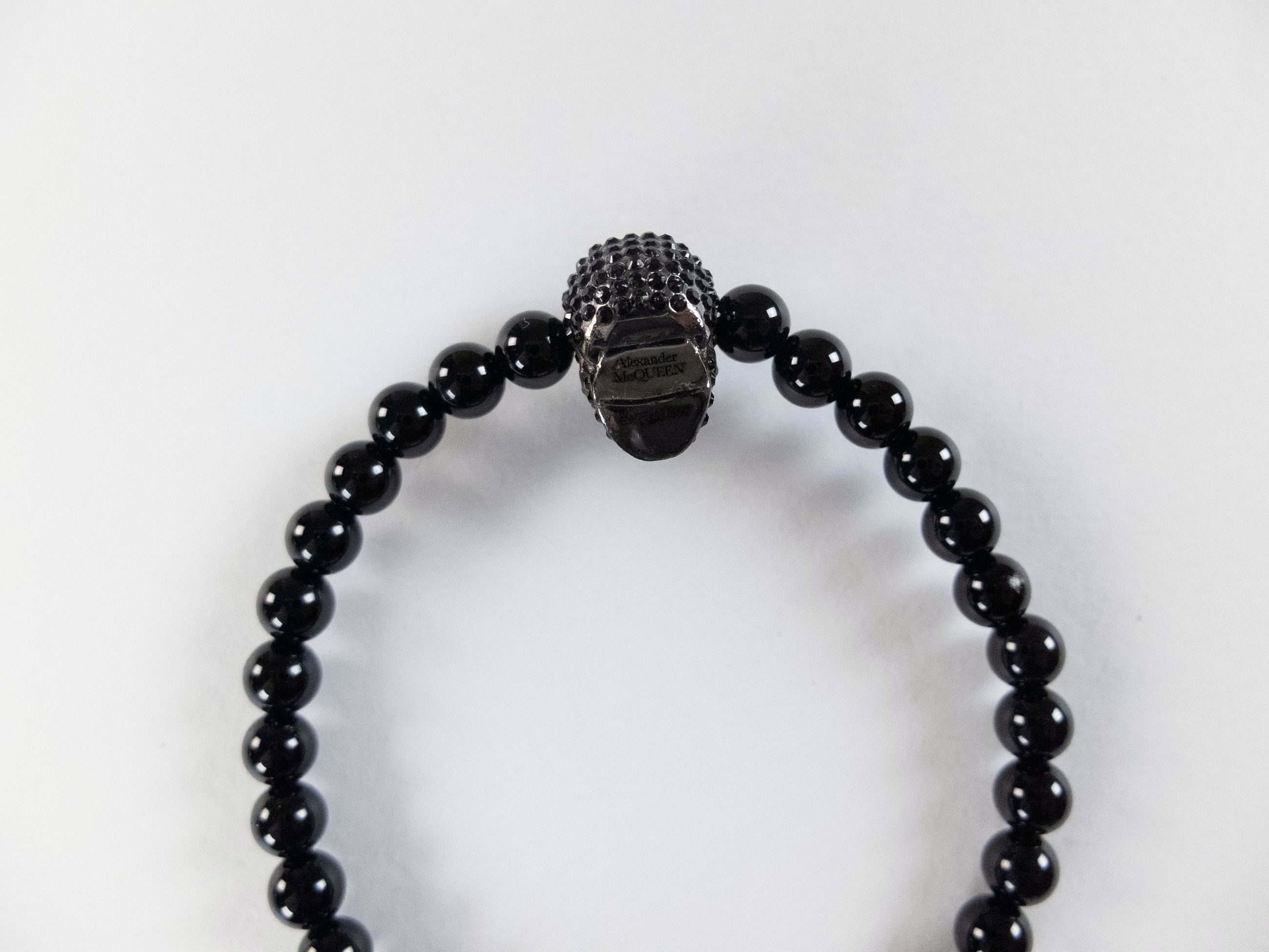 Alexander McQueen ALEXANDER MCQUEEN black Pave crystalized skull bracelet q Size ONE SIZE - 5 Thumbnail