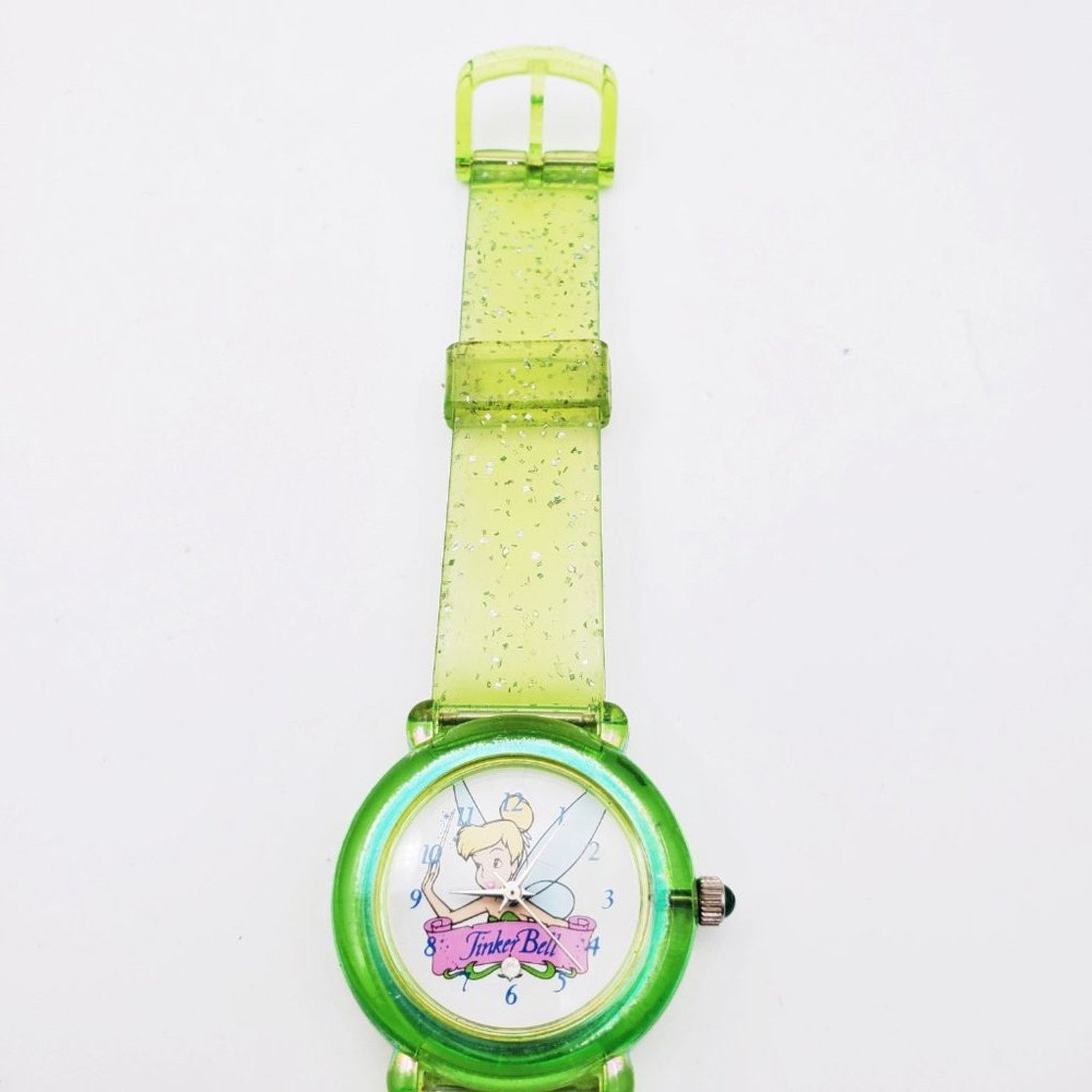 Disney Sparkle w This Disney Tinker Bell Green Rubber Sparkle Watch Size ONE SIZE - 2 Thumbnail