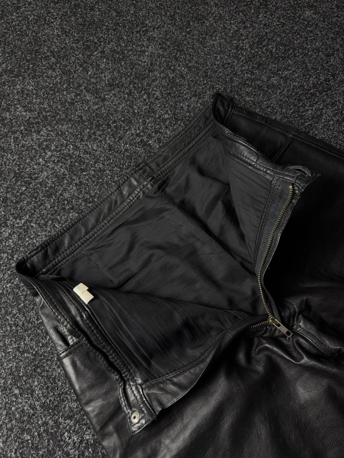 Leather Y2K Vintage Leather Pants Opium Style Alt Biker USA Rare Size US 34 / EU 50 - 9 Thumbnail