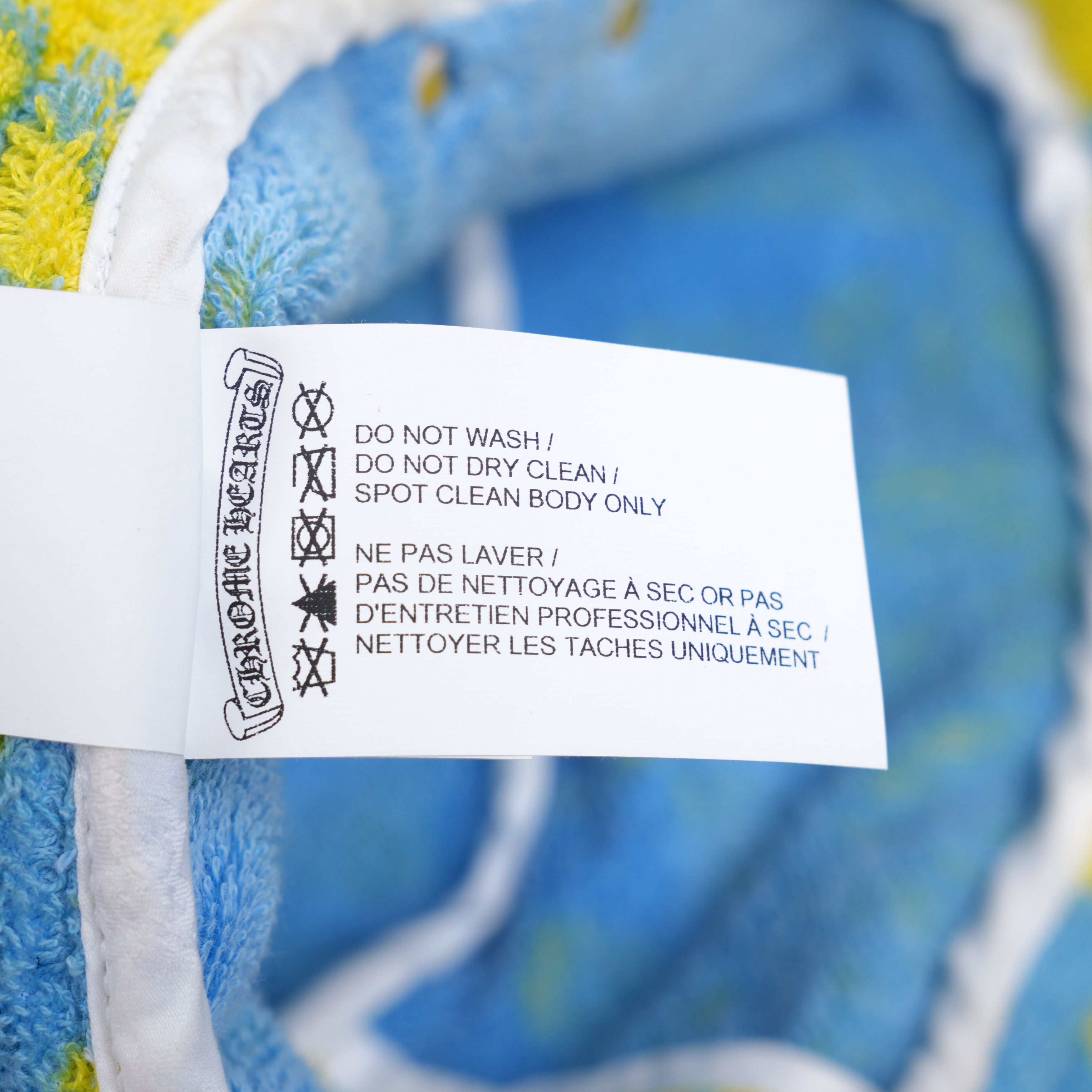Chrome Hearts CHROME HEARTS YELLOW AND BLUE WHITE PATCH TOWEL BUCKET HAT Size ONE SIZE - 5 Thumbnail