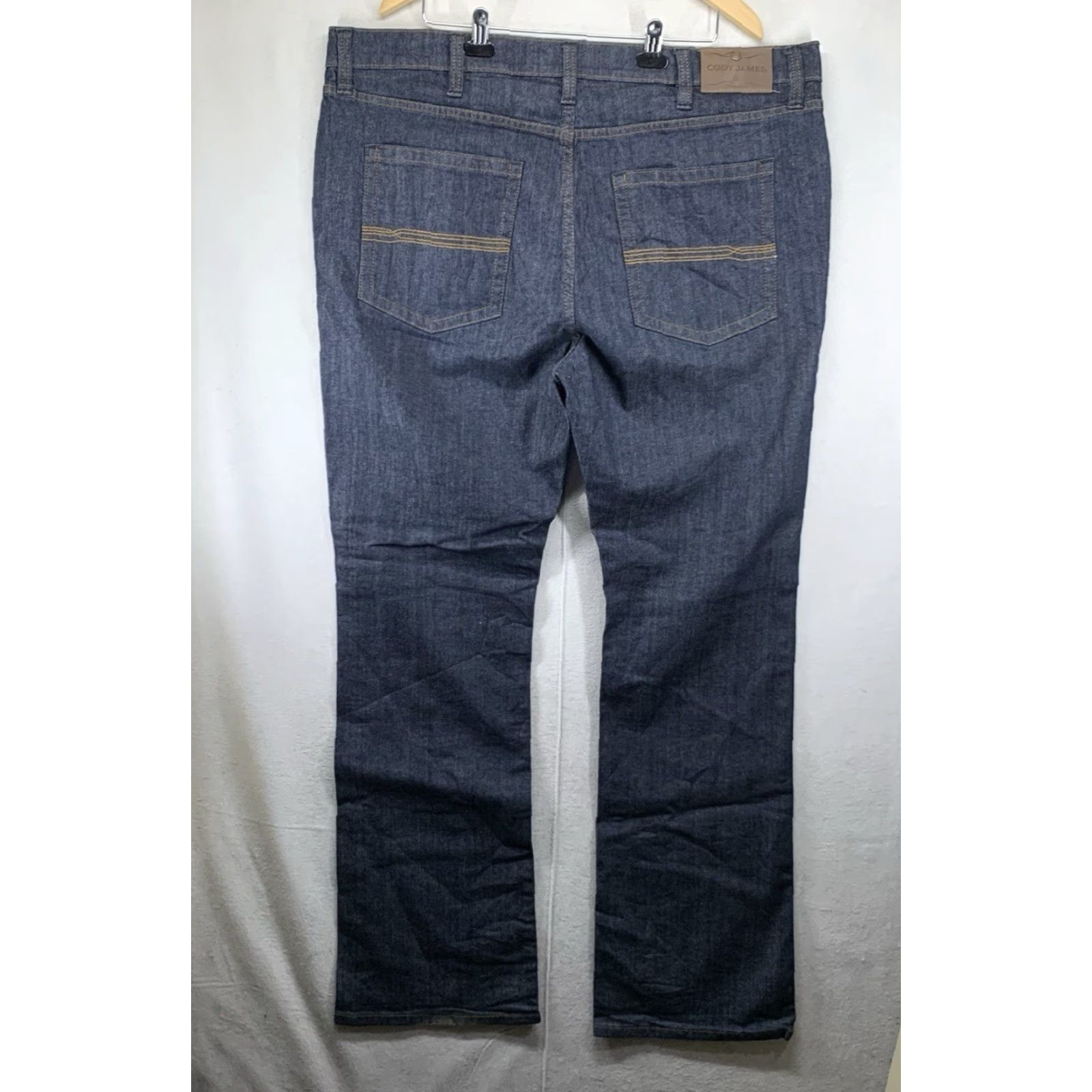 Cody James Cody James Men's Wide Leg Jeans 42 Night Hawk Dark Blue 5-Pocket Cowboy Western Ranchwear Size US 42 / EU 58 - 2 Thumbnail