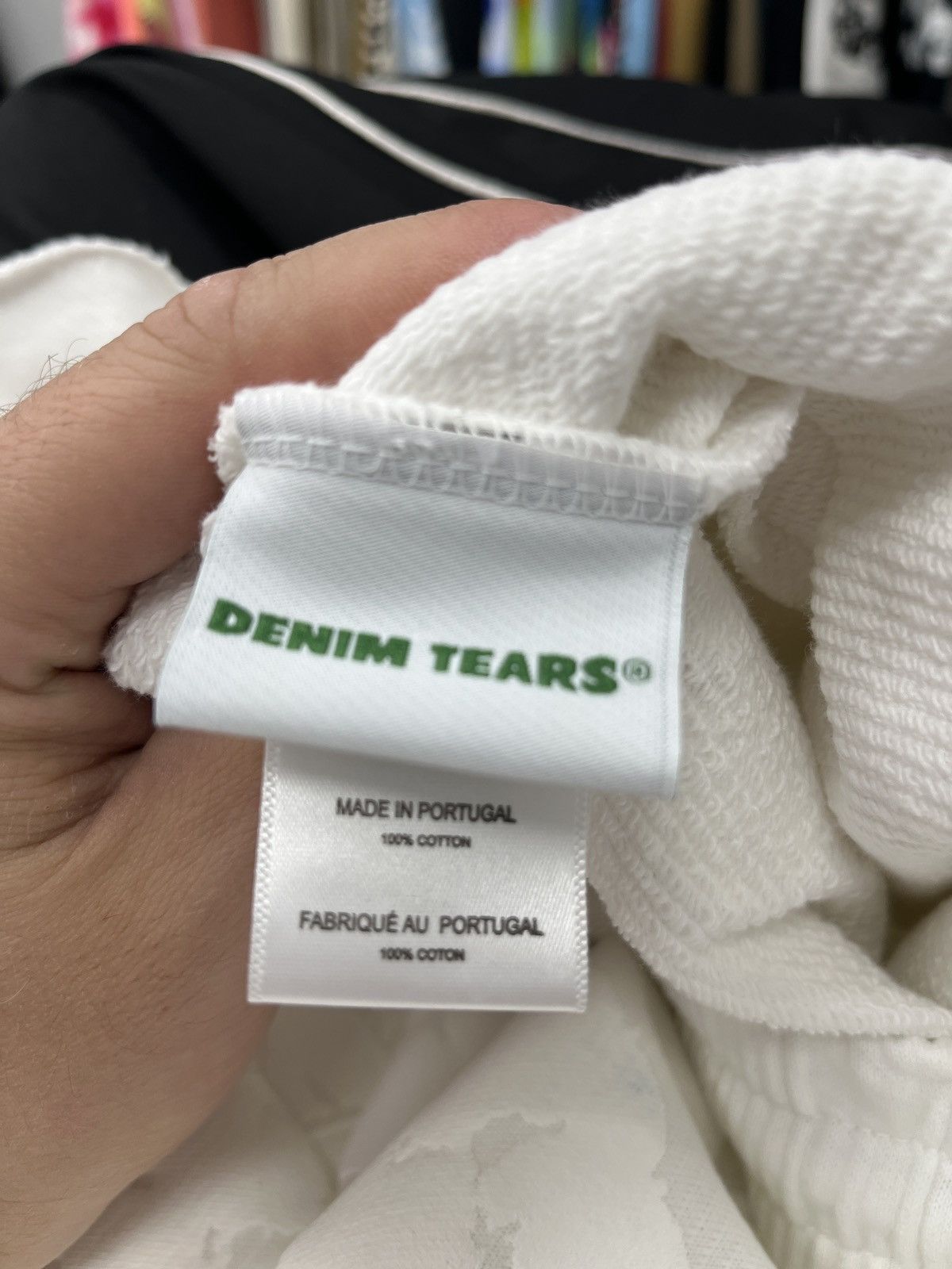 DENIM TEARS Denim Tears Mono Cotton Wreath Shorts "White" Size US 32 / EU 48 - 3 Thumbnail