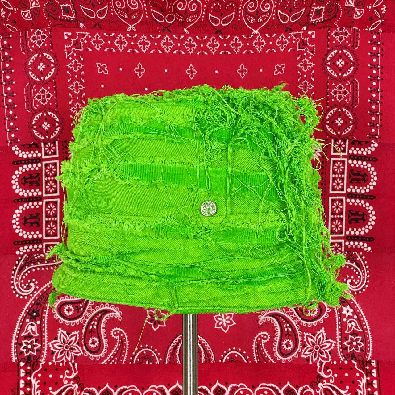 Poche Studio POCHE STUDIO HANDMADE SEAWEED REVERSIBLE BUCKET HAT Size ONE SIZE - 2 Thumbnail
