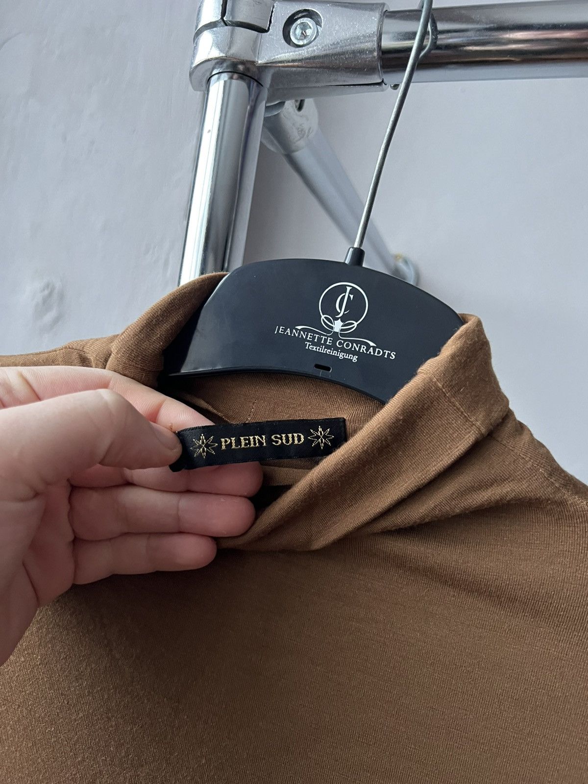 plein sud PLEIN SUD ITALY BROWN TOP WOMEN STRETCH LONG SLEEVE IT 44 SZ Size M / US 6-8 / IT 42-44 - 9 Thumbnail