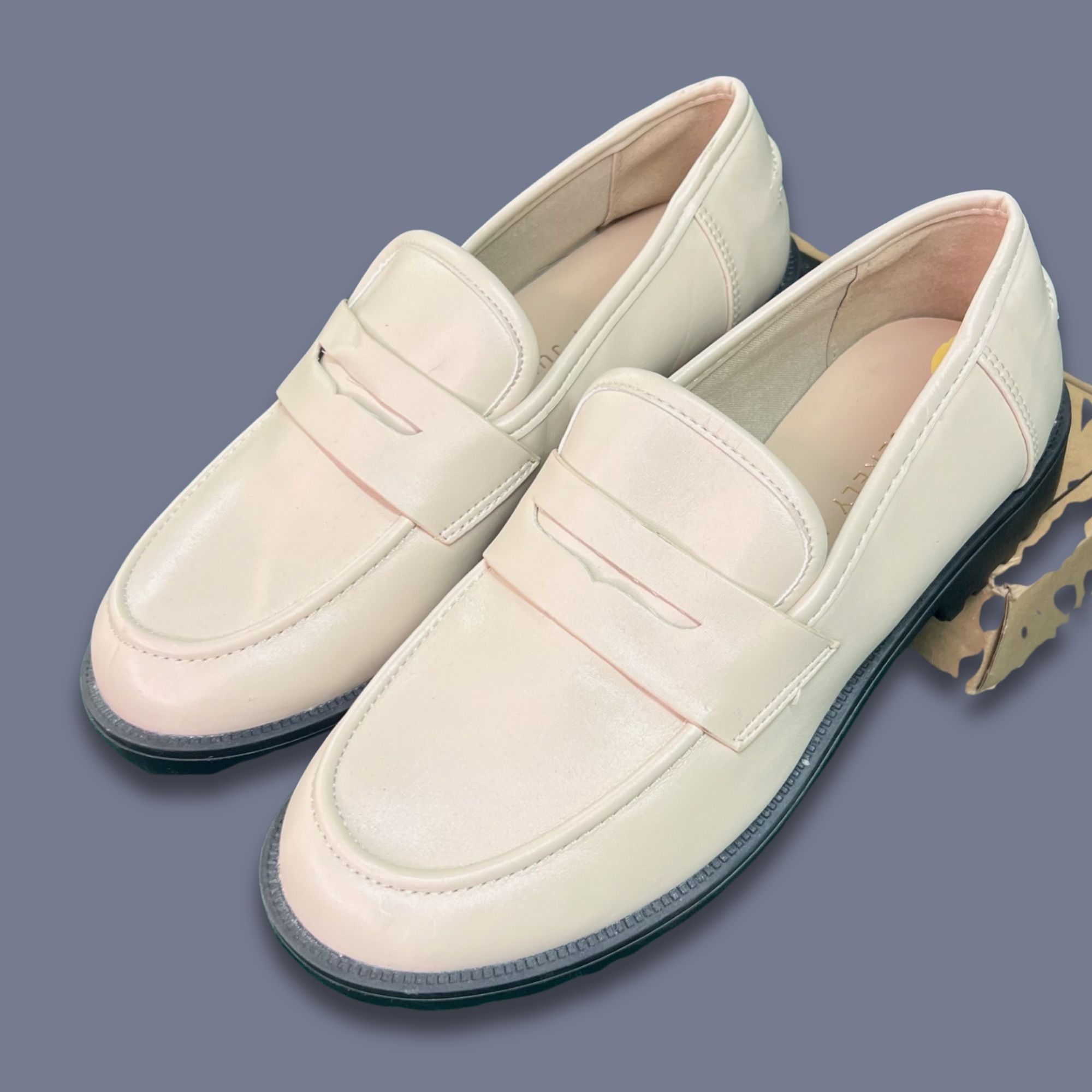 Other Sincerely Jules Womens Rizzo Loafers Size 7M Cream Beige Sty Size US 7 / IT 37 - 2 Thumbnail