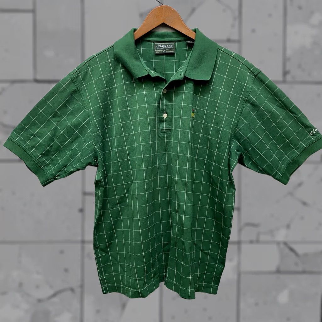Vintage Masters Collection Polo Golf Shirt Mens Size L Green Two-Ply Mercerized Shirt Size US L / EU 52-54 / 3 - 1 Thumbnail