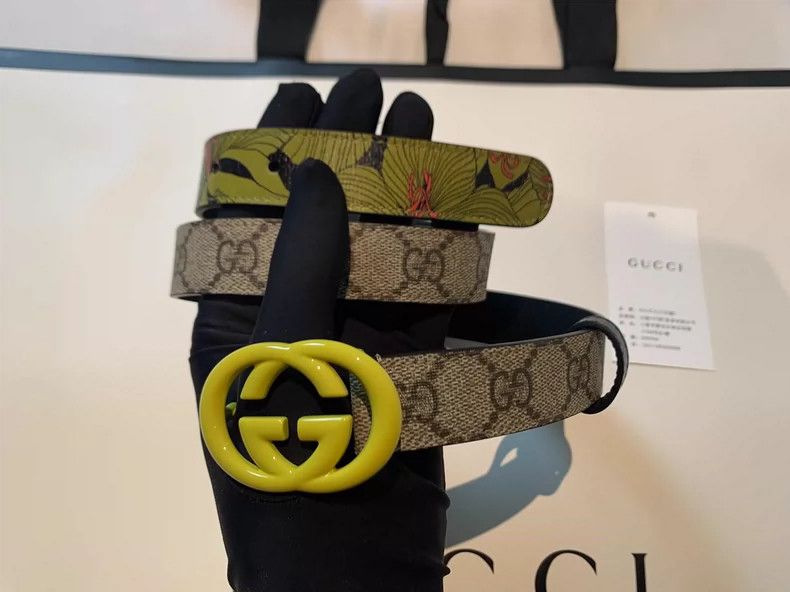 Gucci Guicci Presbyopic flowers and plants belt Size ONE SIZE - 1 Thumbnail