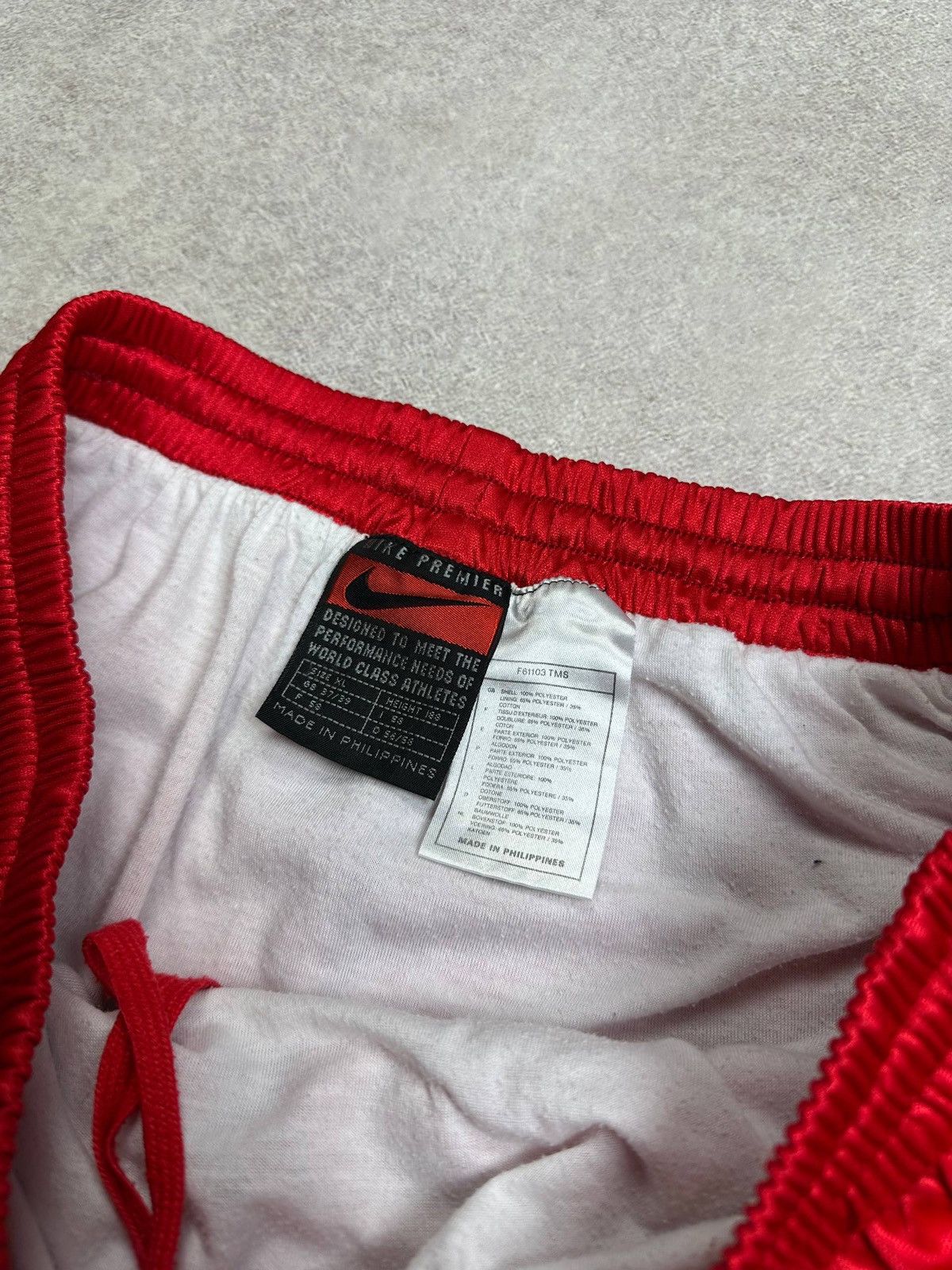 Nike Vintage 90s Nike Premier Big Swoosh Running Shorts XL Size US 36 / EU 52 - 4 Thumbnail