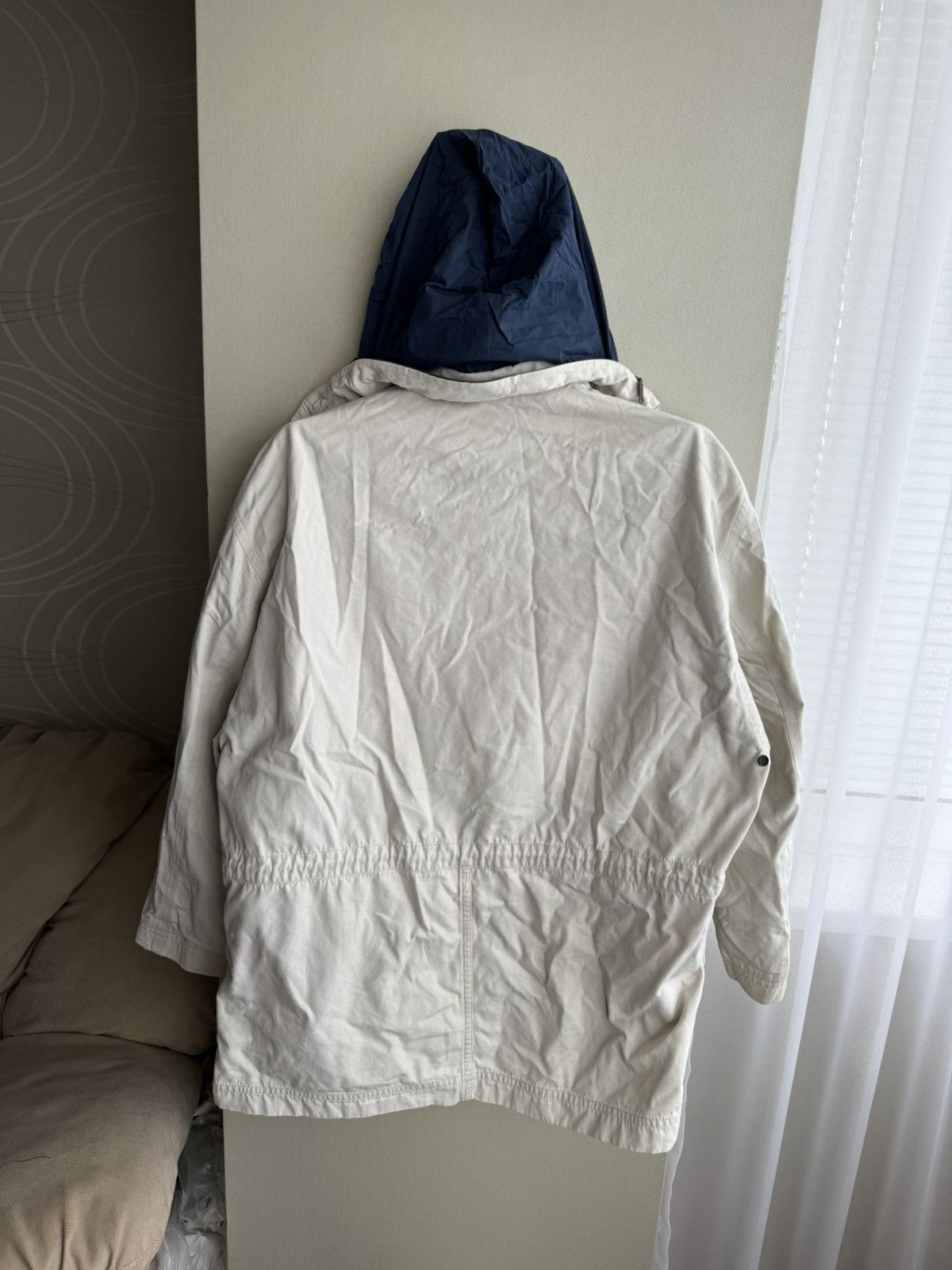 Burberry Burberrys of London Hooded Rain Coat Jacket Beige Size L |G1 Size US L / EU 52-54 / 3 - 19 Thumbnail