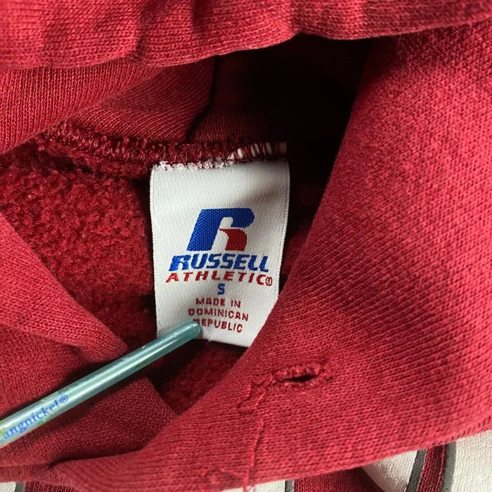 Russell Athletic × Vintage Vintage Chicago State Hoodie Adults Small Red Pullover Size S / US 4 / IT 40 - 3 Thumbnail