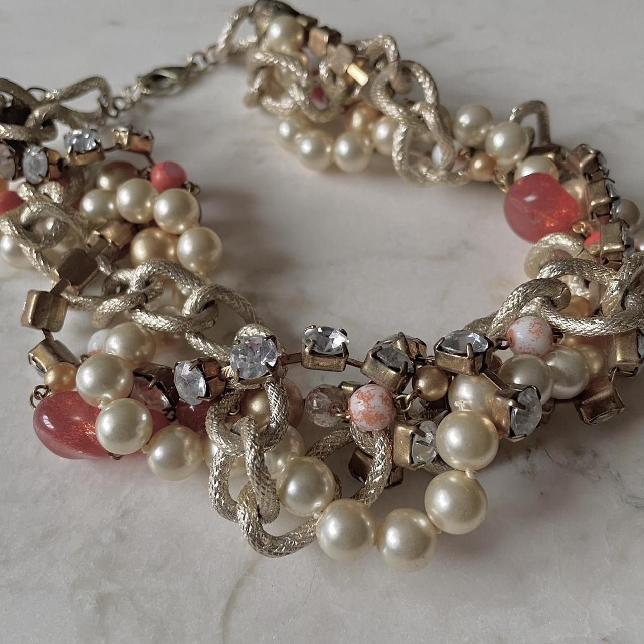 Vintage Vintage Chunky Pearled Necklace Size ONE SIZE - 2 Thumbnail