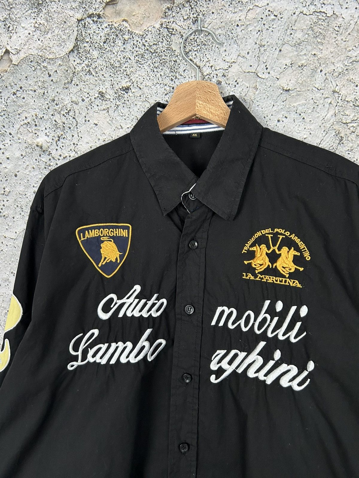 La Martina Vintage La Martina Lamborghini Shirt Racing 90s Rare Luxury Size US XXL / EU 58 / 5 - 3 Thumbnail
