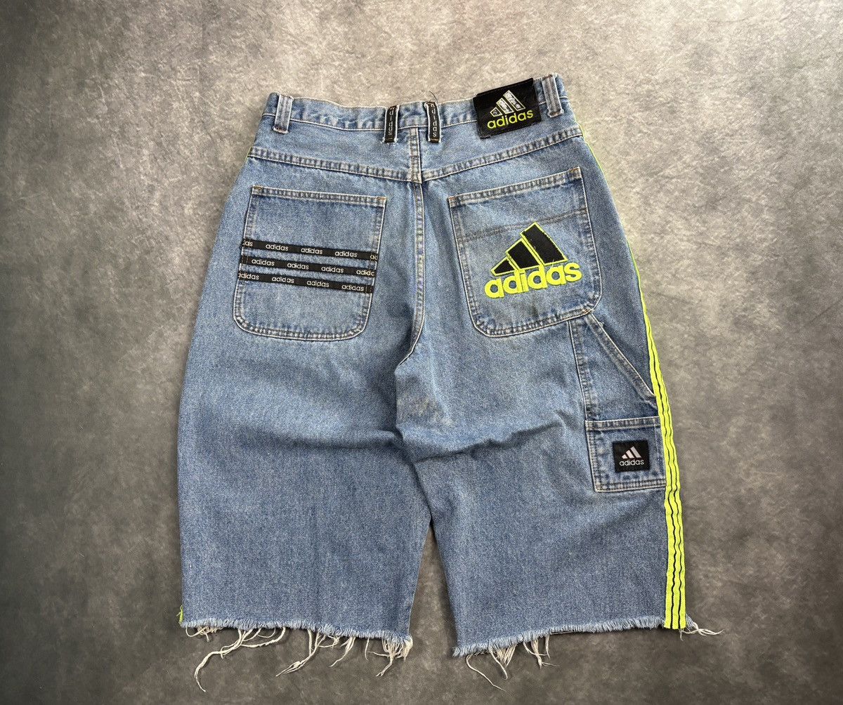 Adidas Vintage Adidas Jeans Shorts 90s Jorts Denim Baggy Loose Long Size US 32 / EU 48 - 22 Thumbnail