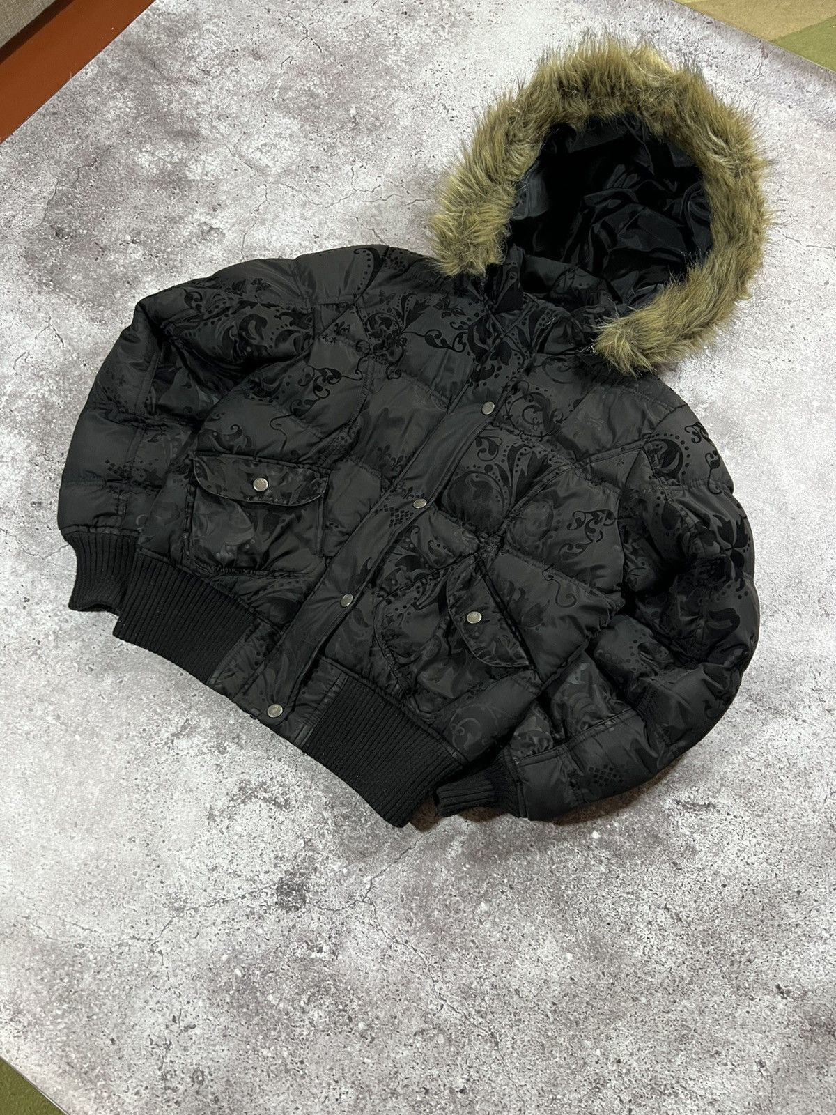 Japanese Brand Vintage Japanese G.O.A Style Fur Bomber Jacket Size US S / EU 44-46 / 1 - 2 Thumbnail