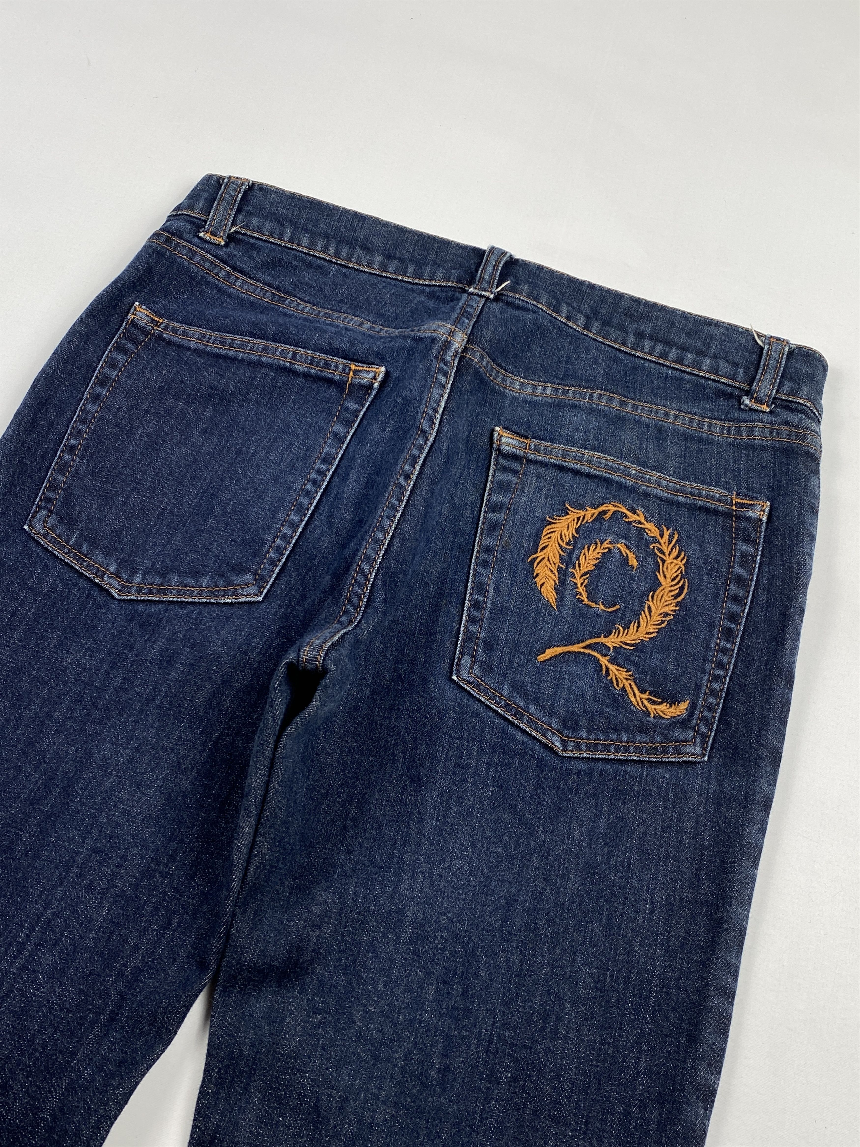 Alexander McQueen "Joyce" Embroidered Logo Denim Jeans Size US 30 / EU 46 - 11 Thumbnail