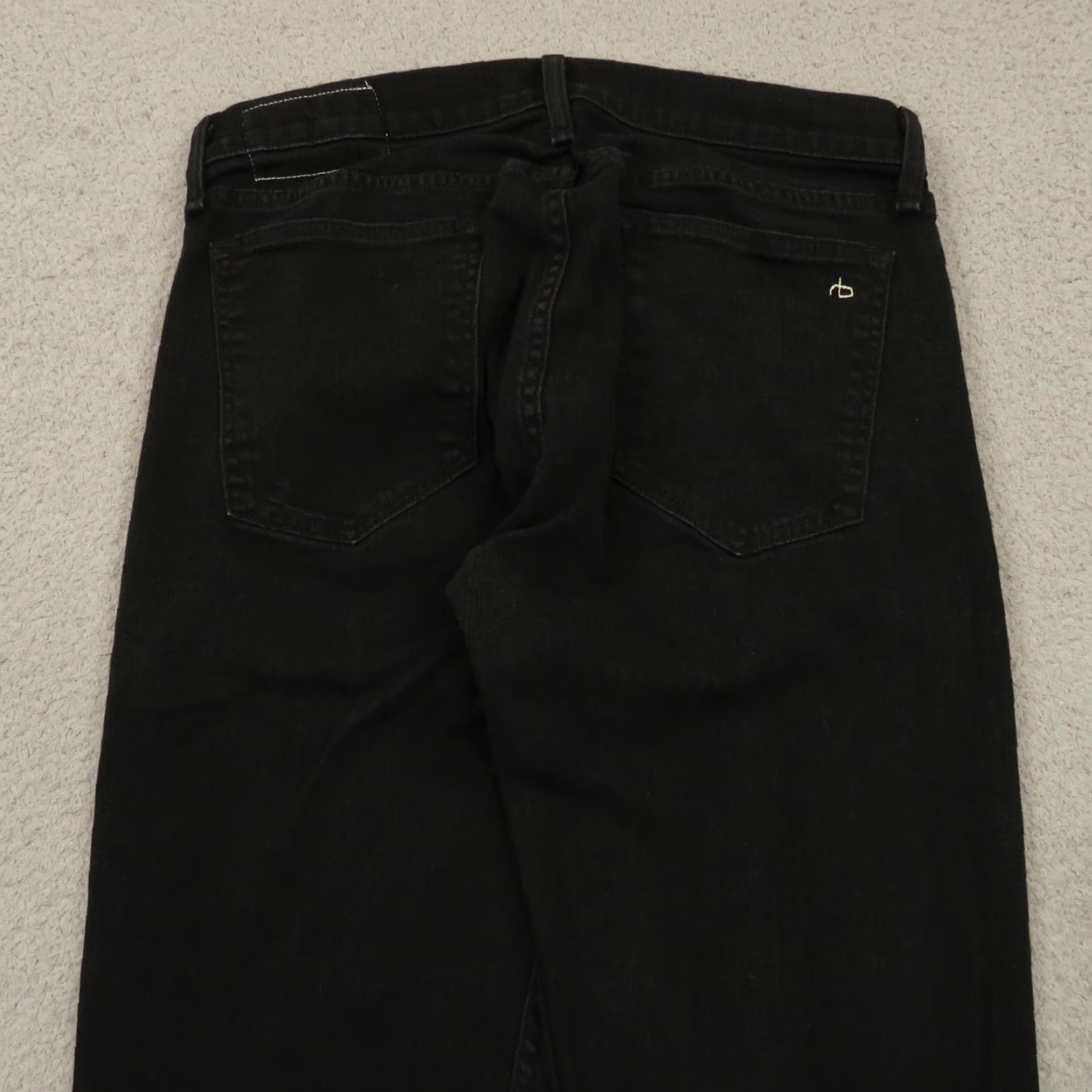 Rag & Bone Rag & bone Jeans Mens 34x34 Slim Black Made in USA Denim Stretch Straight 5-Pocket USA 90s? no decades not provided. Size US 34 / EU 50 - 3 Thumbnail