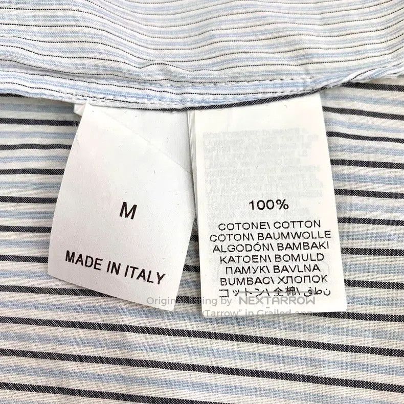 Brunello Cucinelli Brunello Cucinelli Light blue vertical striped cotton lape Size M / US 6-8 / IT 42-44 - 6 Thumbnail