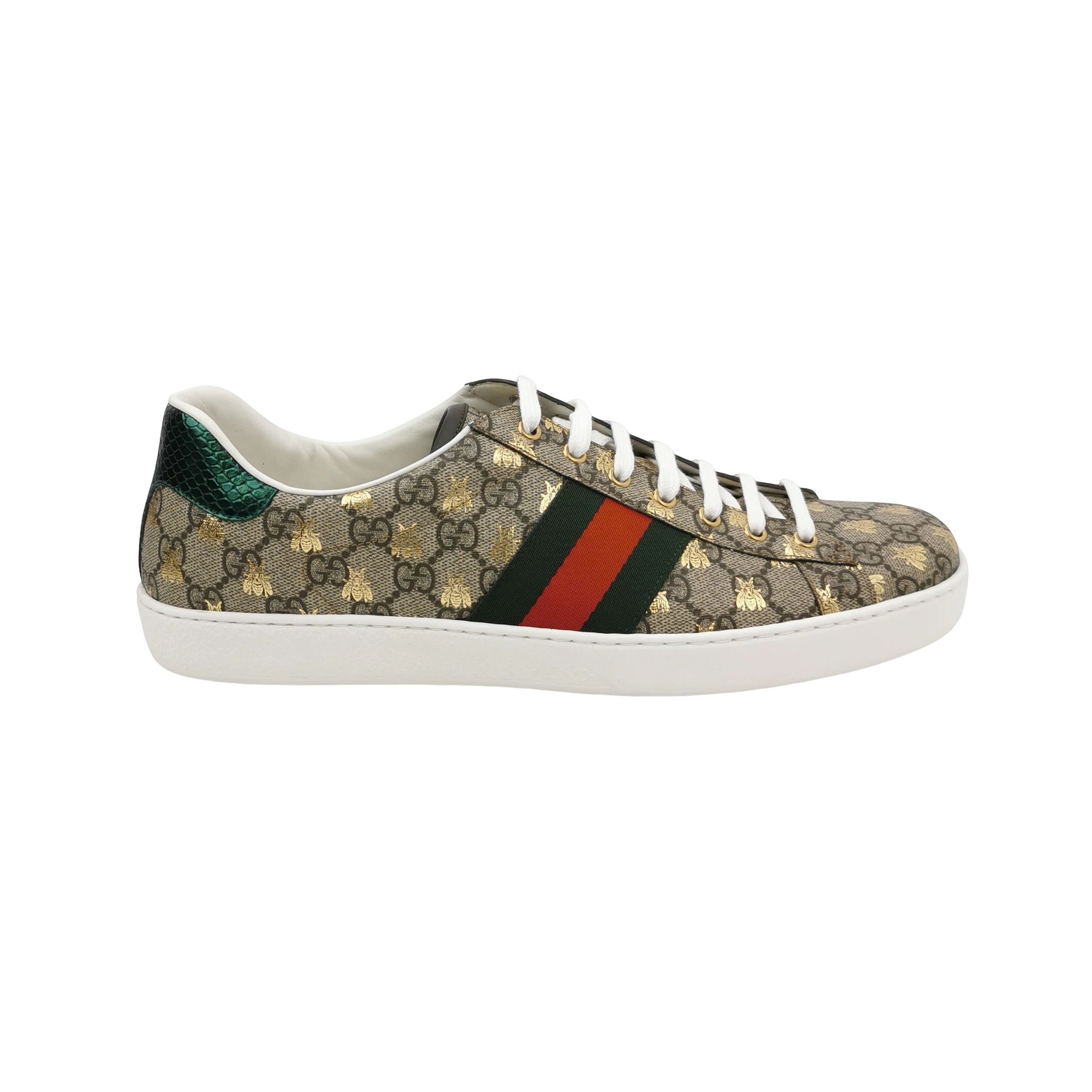 Gucci Gucci Bee Pattern Ace Sneakers 47 Size US 14 / EU 47 - 1 Thumbnail