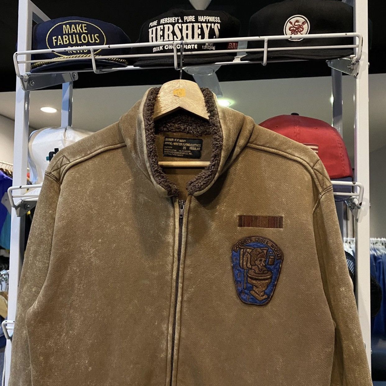 PPFM Vintage PPFM Winter Flying Aviator Bomber Jacket Size US M / EU 48-50 / 2 - 3 Thumbnail
