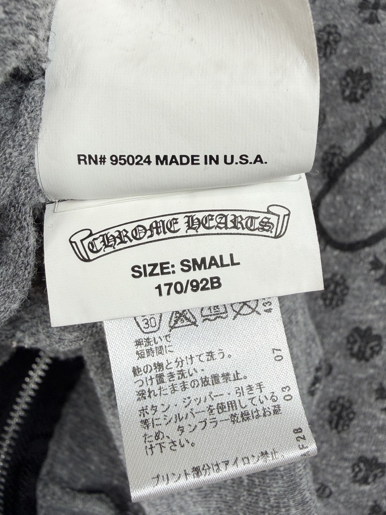 Chrome Hearts Chrome Hearts Fleur Logo Silver Dagger Zip Up Hoodie Black Size S / US 4 / IT 40 - 9 Thumbnail