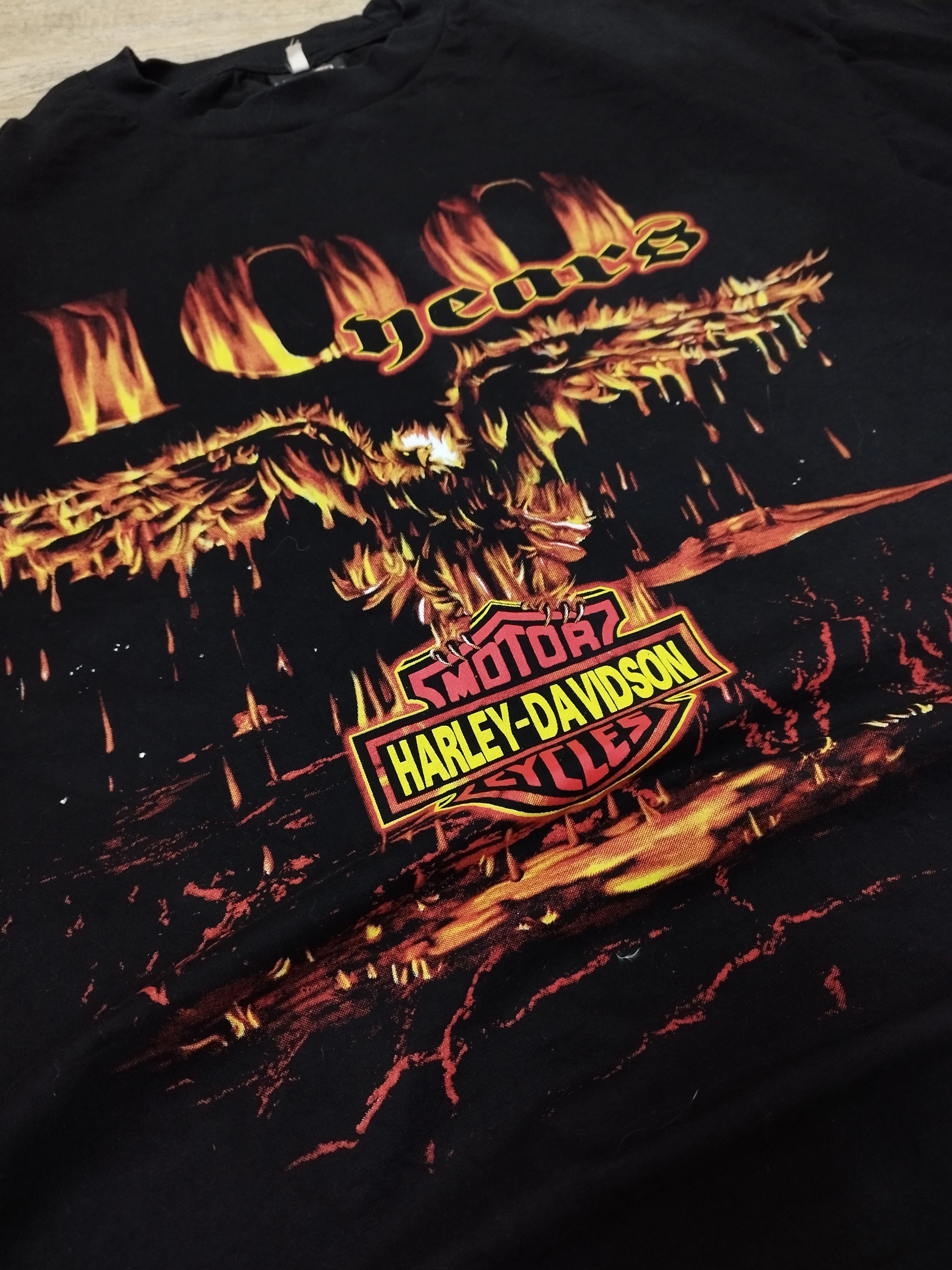 Harley Davidson Vintage 2003 Harley-Davidson "100 Years" Anniversary Tee Size US XXL / EU 58 / 5 - 2 Thumbnail
