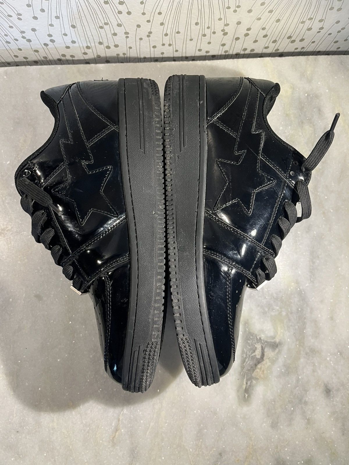 Bape A Bathing Ape Bape Sta Low Patent Leather 11 Size US 11 / EU 44 - 4 Thumbnail