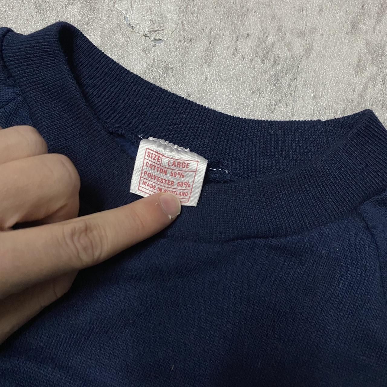 Other Vintage 80s navy blue crewneck sweatshirt with Size US L / EU 52-54 / 3 - 3 Thumbnail