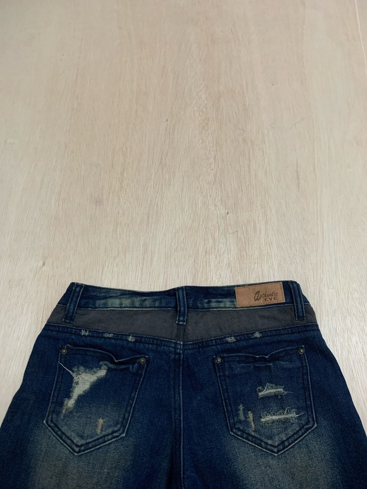Hysteric Glamour × Japanese Brand E.vog's.e Skull Short Denim Women's Size 29" - 4 Thumbnail