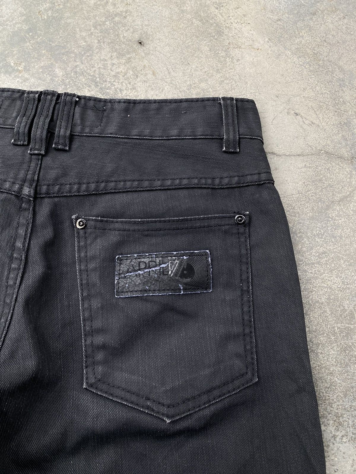April 77 Vintage April 77 Records Black Skinny Pants Size US 31 - 10 Thumbnail