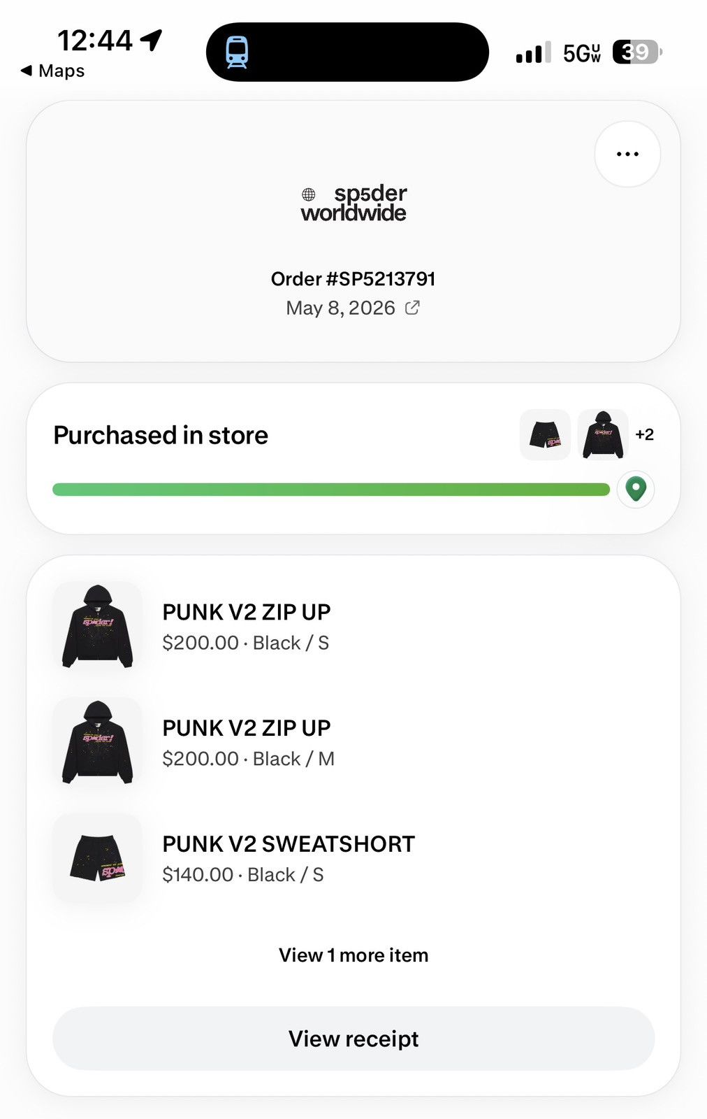 Sp5der Sp5der Punk V2 Zip Up Hoodie Size US M / EU 48-50 / 2 - 12 Thumbnail