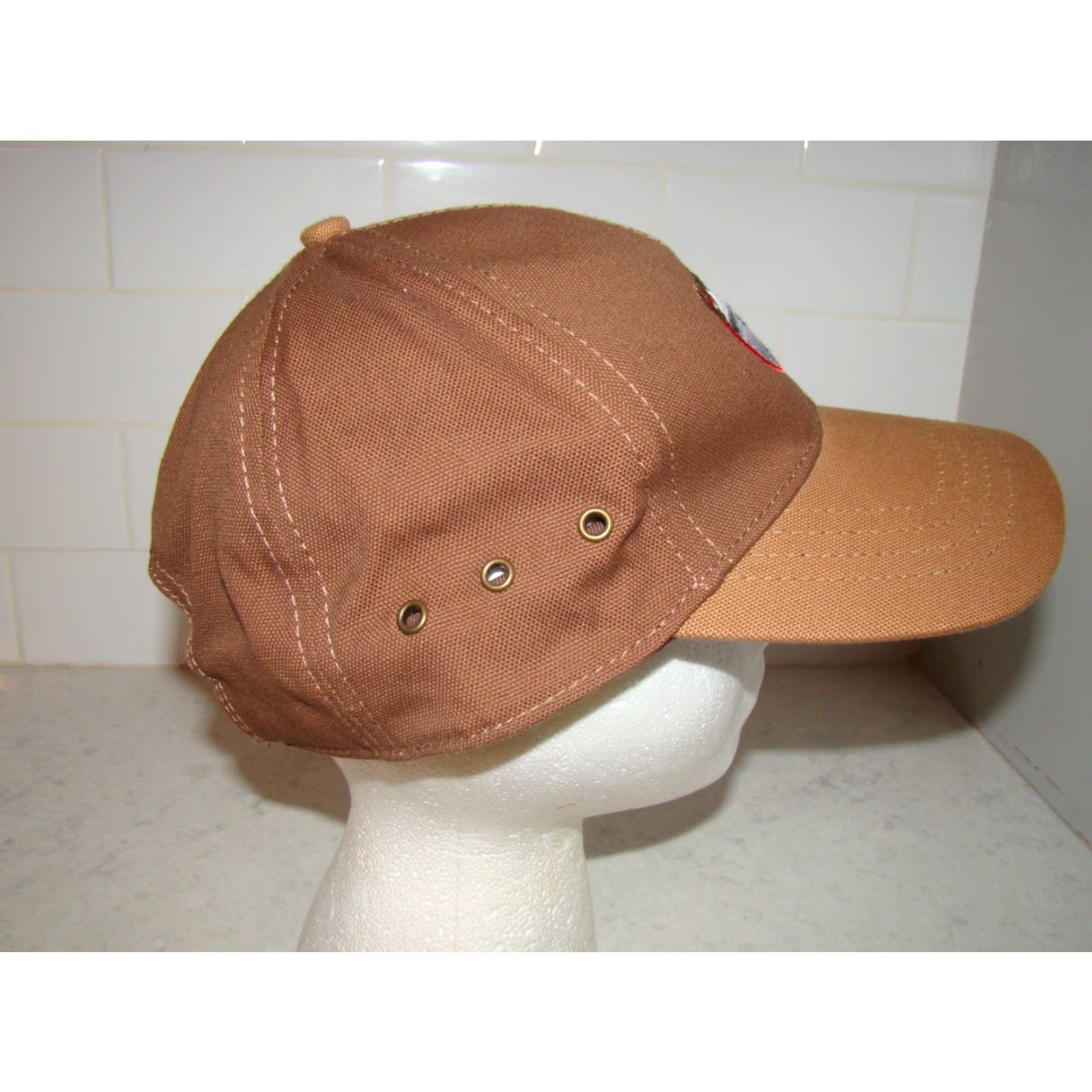 Vintage VINTAGE King Ranch Kingsville TX Adjustable Strap Brown Canvas Hat USA Size ONE SIZE - 6 Thumbnail