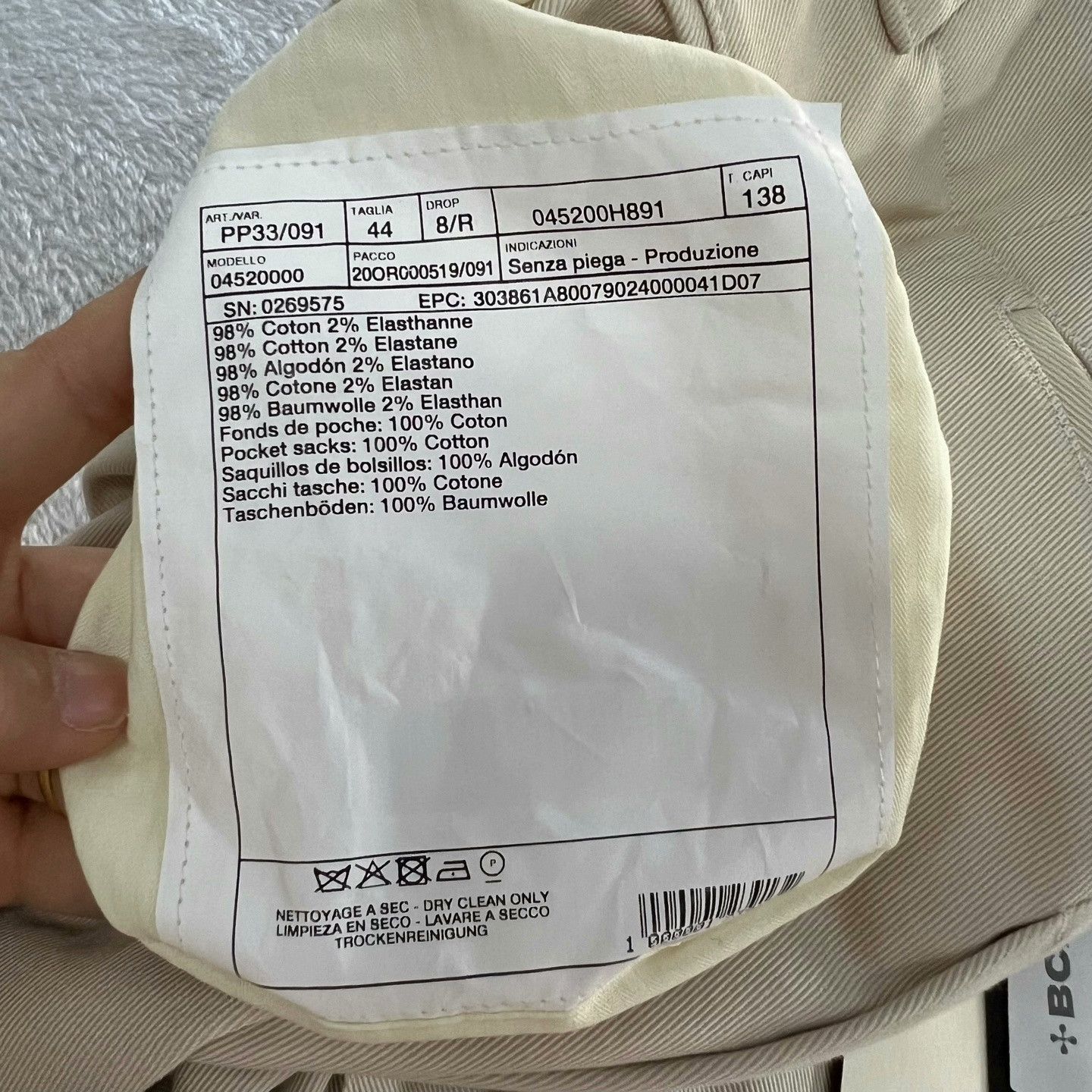Hermes HERMES Solid Straight-Leg Trousers Size US 28 / EU 44 - 4 Thumbnail