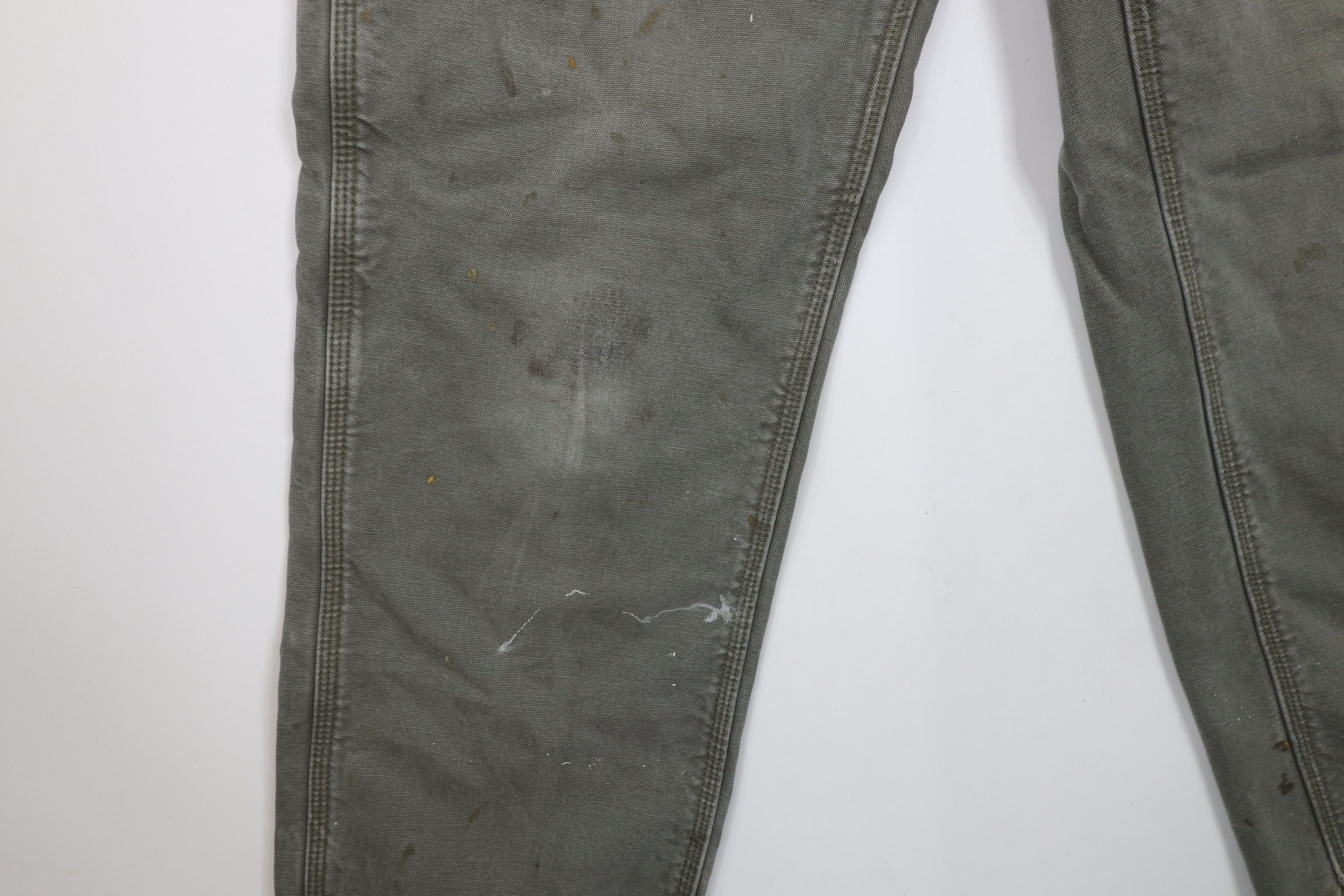 Carhartt × Vintage Vintage Carhartt Lined Wide Leg Dungaree Pants Moss Green Size US 32 / EU 48 - 5 Thumbnail