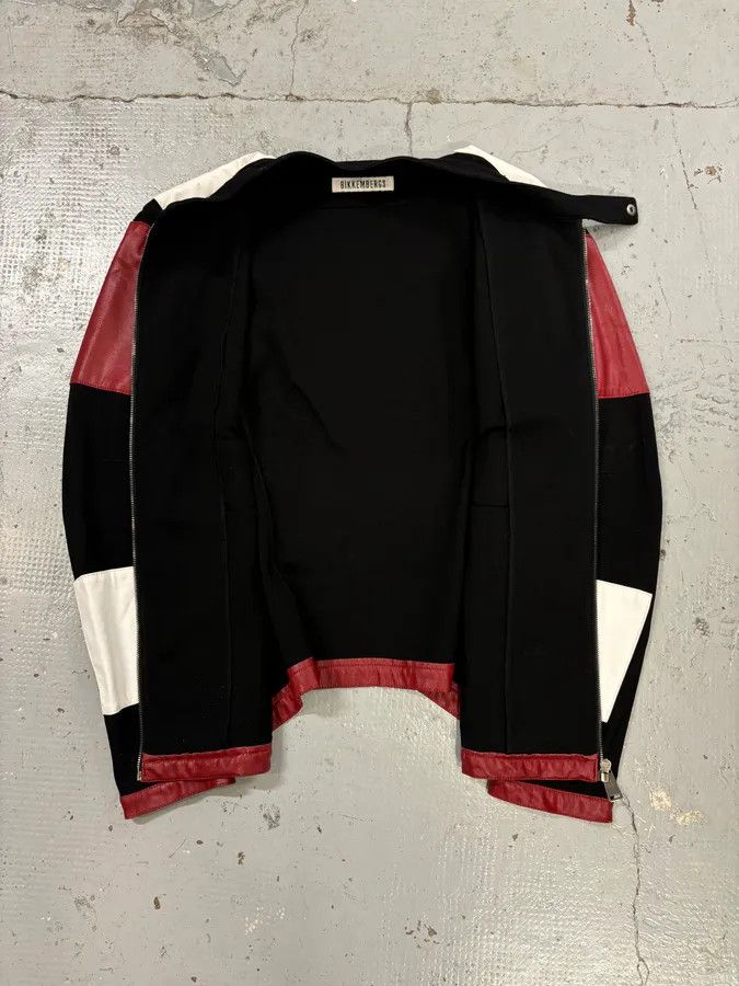 Dirk Bikkembergs 2000s Dirk Bikkembergs Mondrian Leather Color-Block Biker Leather Jacket Size US M / EU 48-50 / 2 - 7 Thumbnail