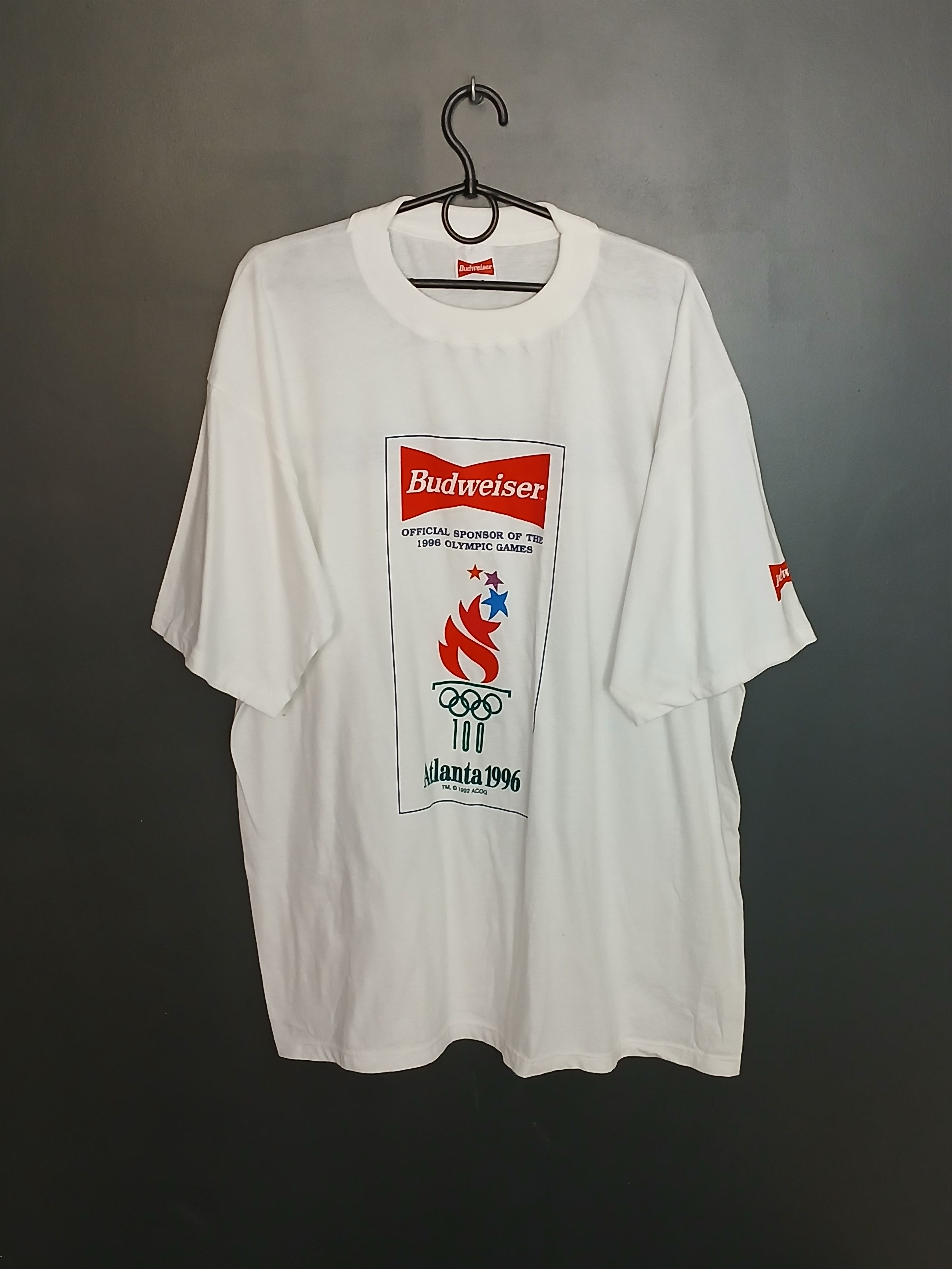 USA Olympics × Vintage Vintage Budweiser USA Olympic Games 1996 T-Shirt Size US XL / EU 56 / 4 - 1 Thumbnail
