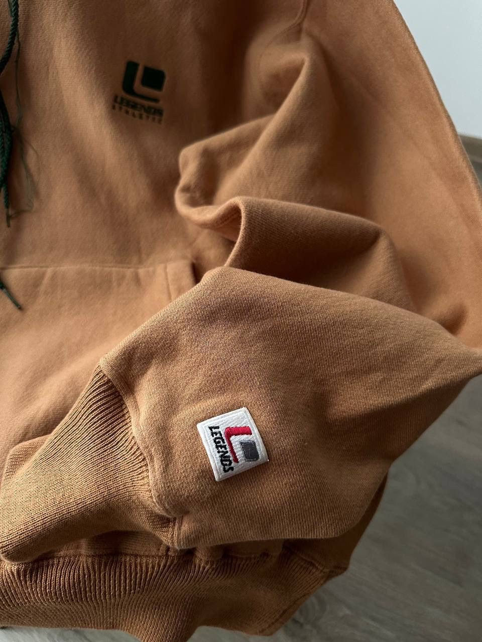 Japanese Brand × Vintage Vintage Legends Athletic Brown Japanese Skated Hoodie Size US M / EU 48-50 / 2 - 18 Thumbnail