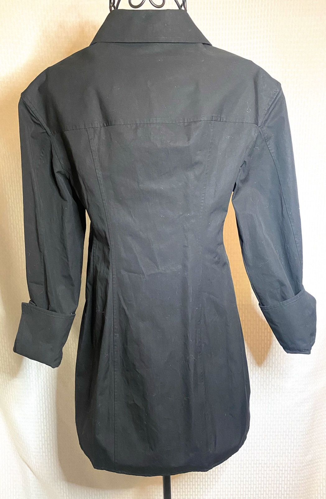Alexander Wang Alexander Wang Long-Sleeve Cotton Shirtdress in Black Size M / US 6-8 / IT 42-44 - 11 Thumbnail