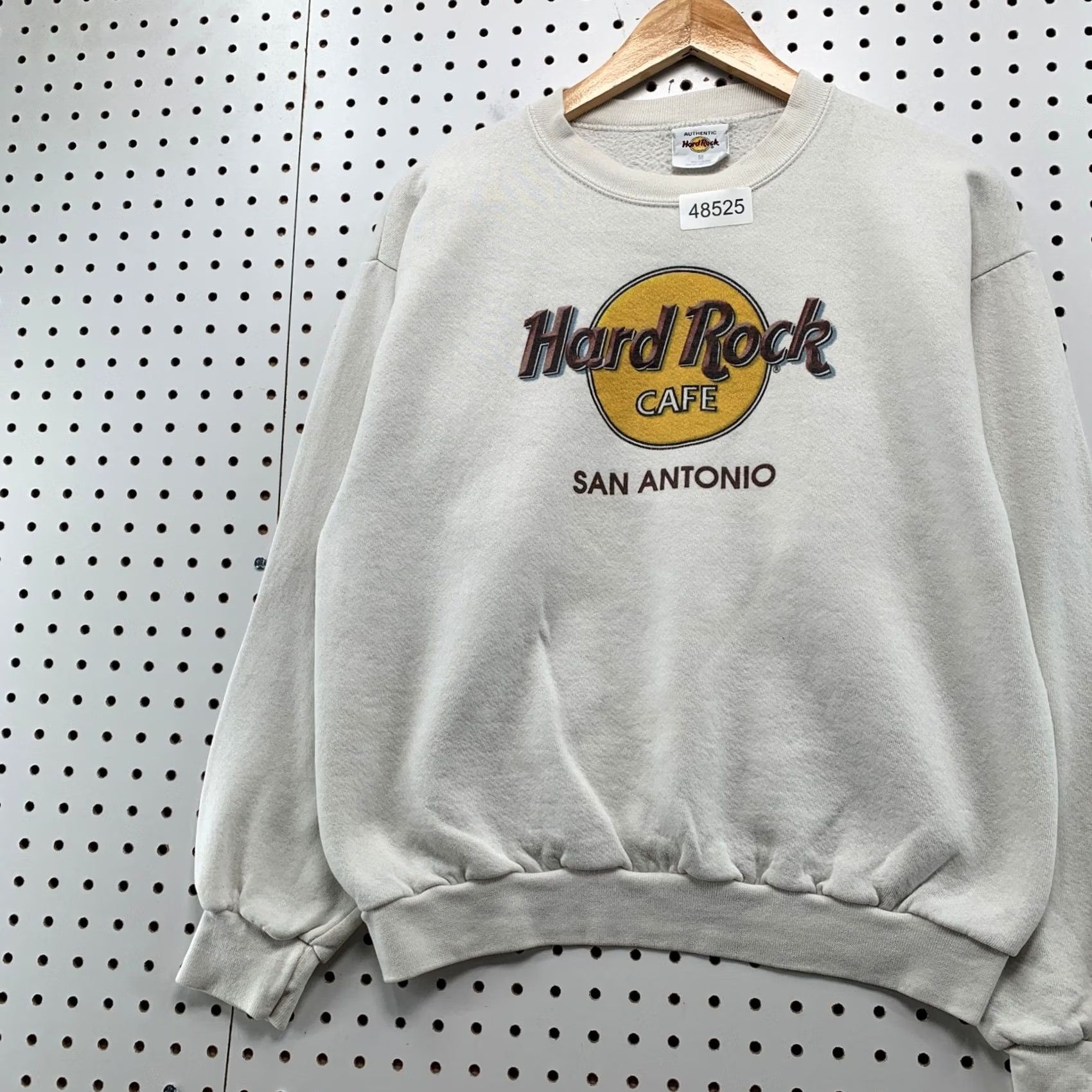 Hard Rock Cafe VINTAGE Hard Rock Cafe Sweatshirt Mens Medium White 90s San Antonio Crewneck Size US M / EU 48-50 / 2 - 5 Thumbnail