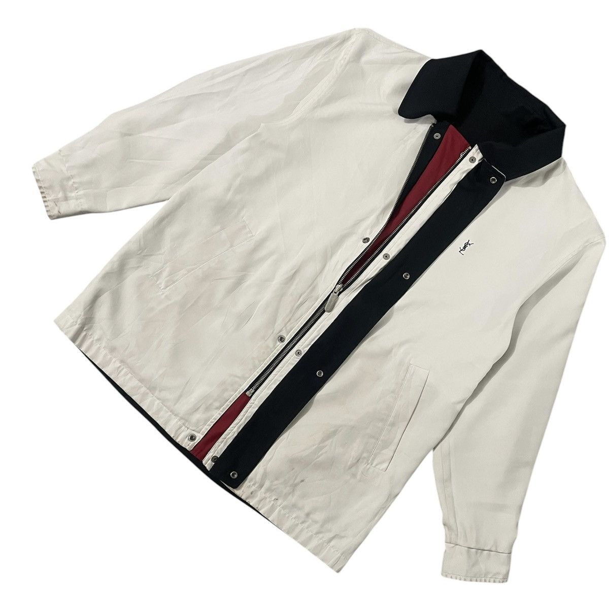 Yves Saint Laurent Vintage Reversible YSL Yves Saint Laurent Parka Big Logo Size US L / EU 52-54 / 3 - 4 Thumbnail