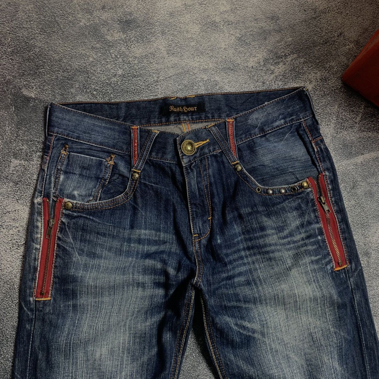 Japanese Brand Rush Hour Fadded jeans Size US 32 / EU 48 - 3 Thumbnail