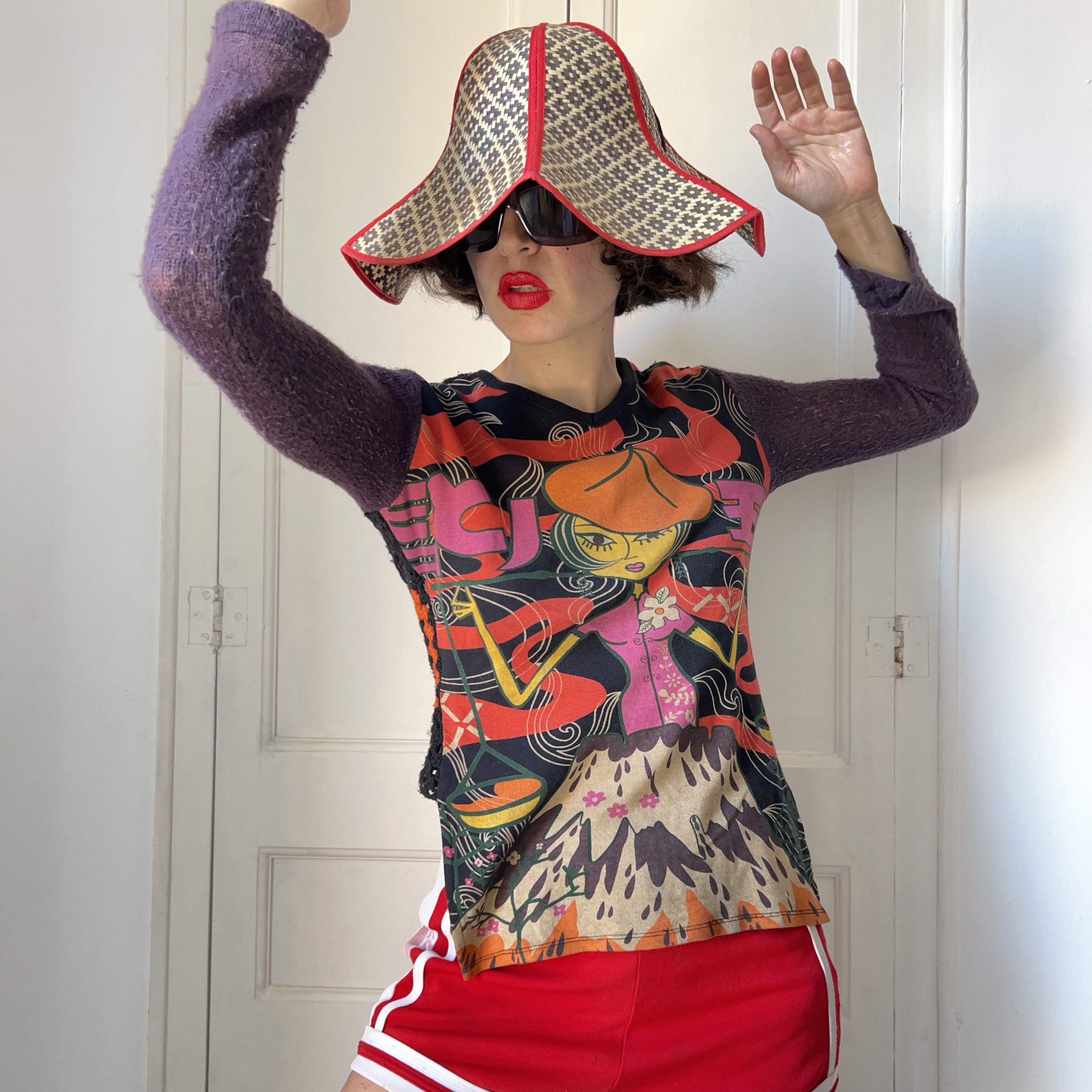 Custo Barcelona Vintage Custo Barcelona Shirt, Y2K Crochet Granny Square Size M / US 6-8 / IT 42-44 - 8 Thumbnail