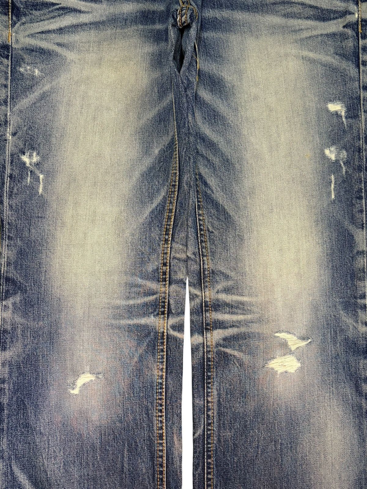 Edwin Vintage Lolita Yoshitomo Nara Faded Wash Distress Loose Jean Size 33" - 3 Thumbnail