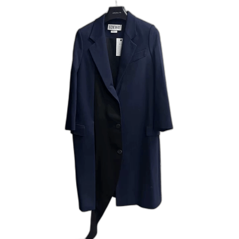 Loewe Loewe Blue Single-Breasted Coat Size US S / EU 44-46 / 1 - 1 Thumbnail